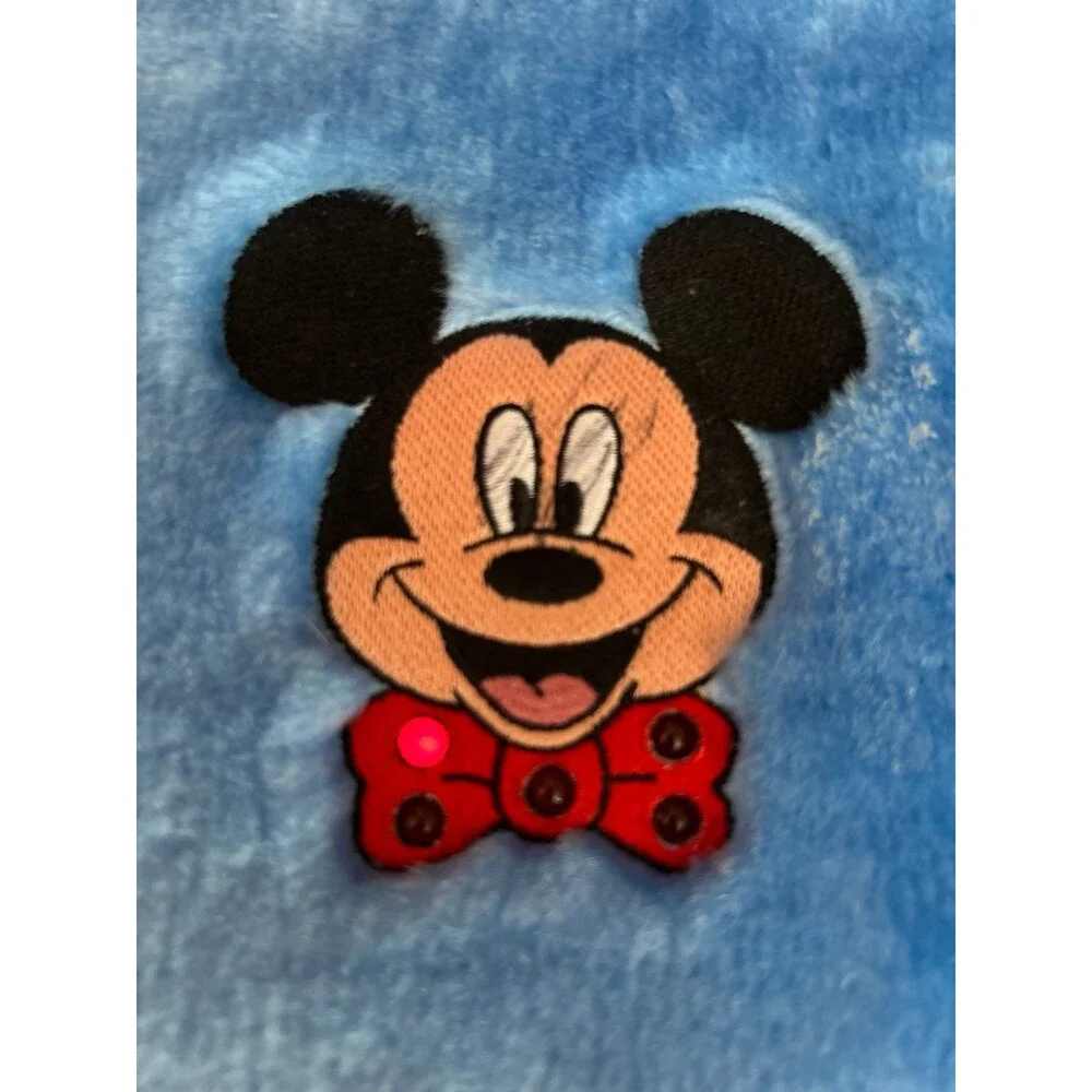 Disney Mickey Mouse Autograph Book with Blue Fuzzy cover